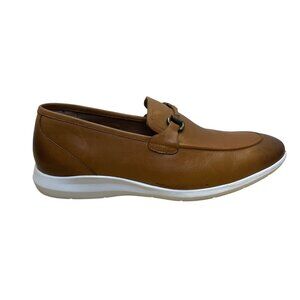 Thomas & Vine Men’s Brown Genuine Leather Slip-On Comfortable Bit Loafers Size 9